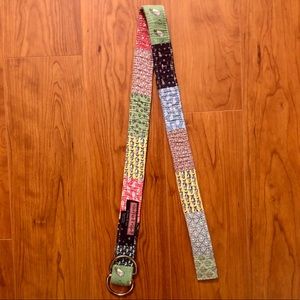 Vineyard Vines D Ring Patchwork Belt